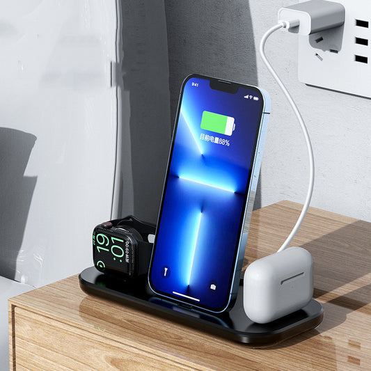 Stay Powered Up On-the-Go with the Portable Wireless Charger Folding Phone Stand