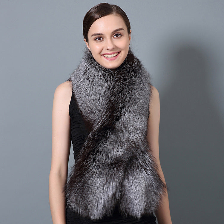 Stay Warm and Stylish This Winter with Our Korean Fashion All-Match Fur Scarf