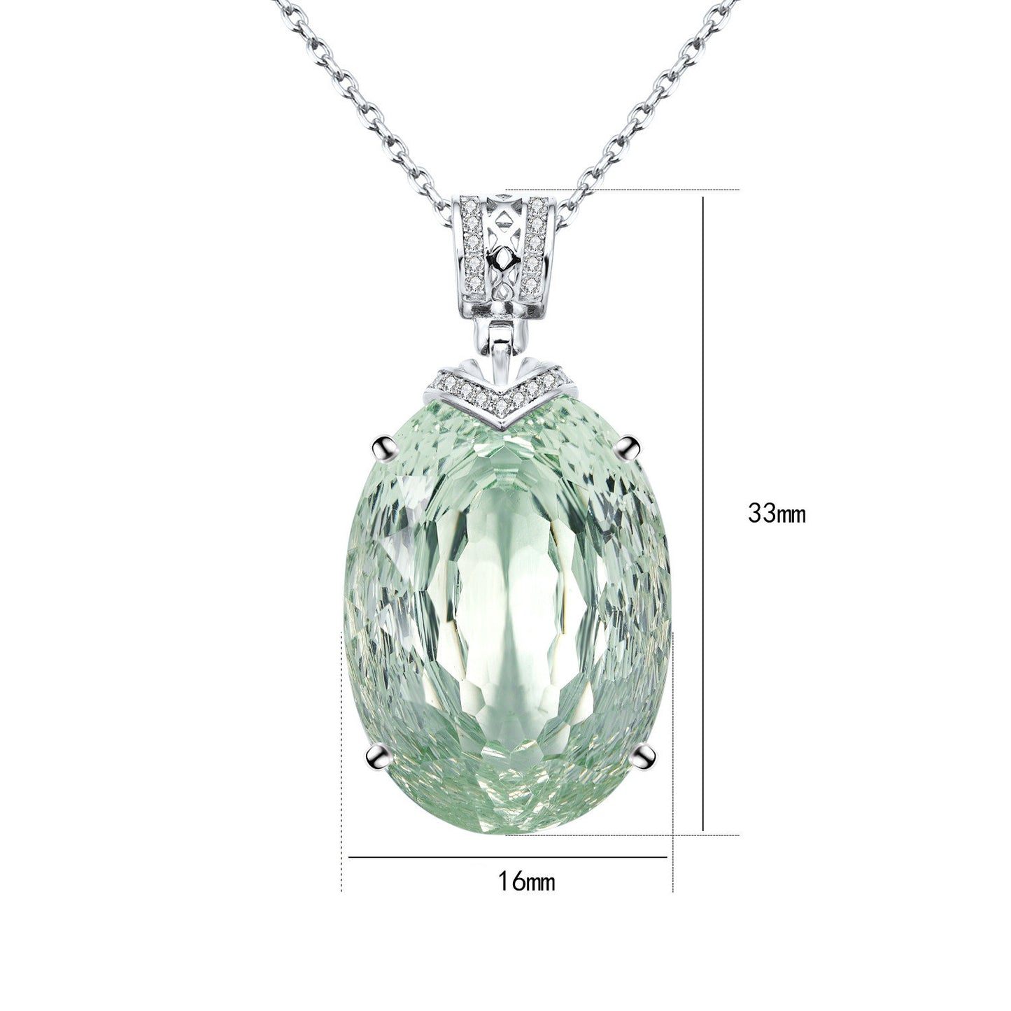 Light Luxury Natural Gem Necklace Pendant