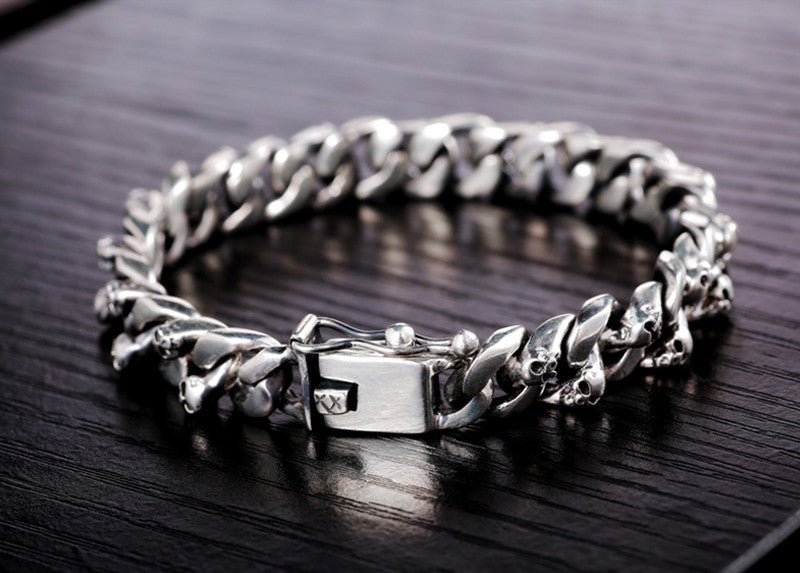 Skull male street hip hop bracelet