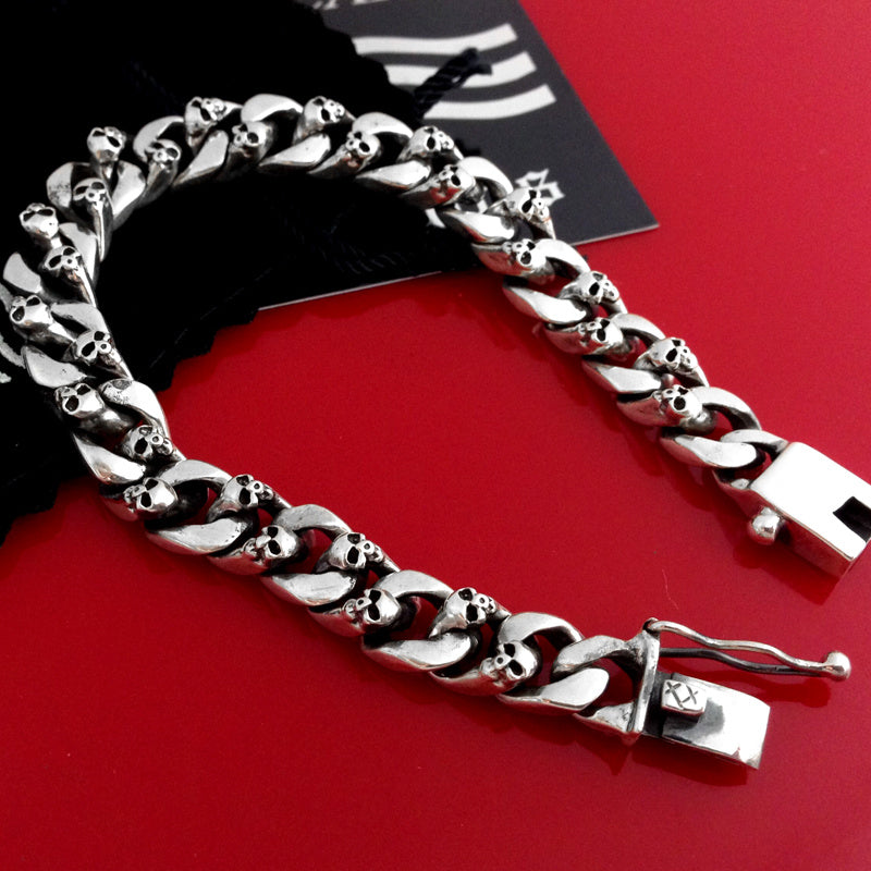 Skull male street hip hop bracelet