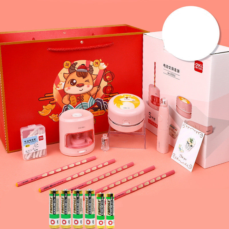 Deli Learning Stationery Set Gift Box Learning Supplies Gift Bag