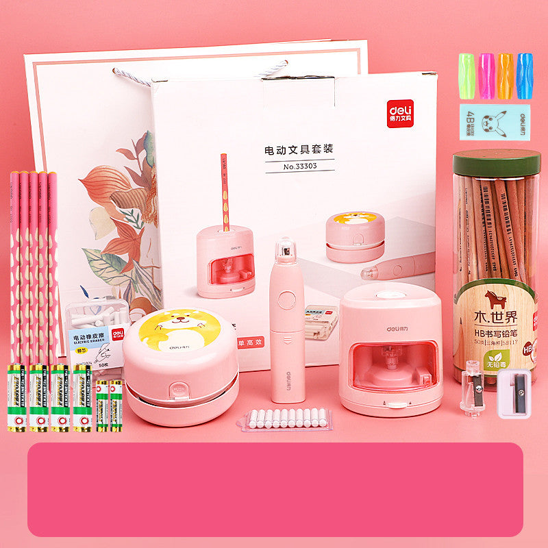 Deli Learning Stationery Set Gift Box Learning Supplies Gift Bag