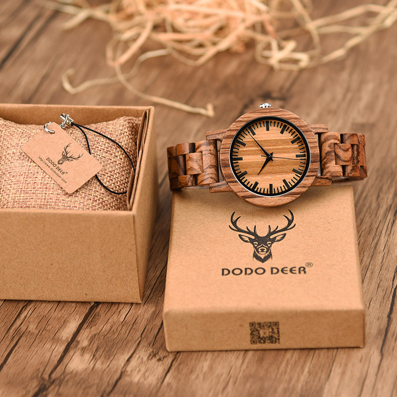 Precious wood watch