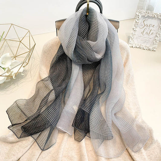 Japanese Black And White New Scarf Women