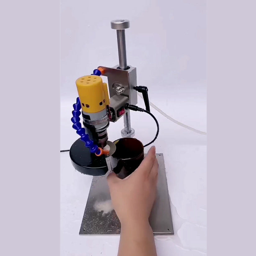 Wine Bottle Cutting Tool Multifunctional Electric Grinder Glass Pottery Punching Sanding Machine Polishing Gadget DIY Household