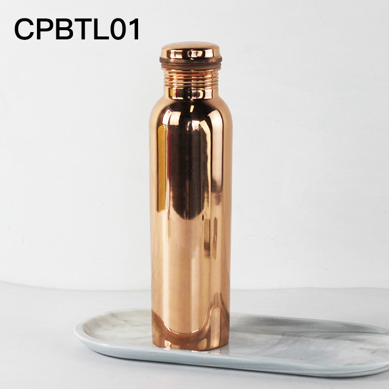 Handmade Brass Water Bottle Portable Cold Kettle